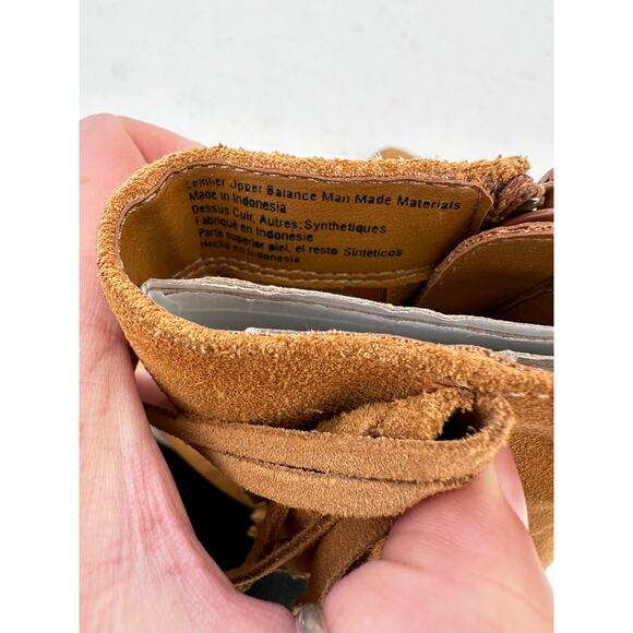 Vintage Predictions Suede Leather Fringe Boots Size 5 - Picture 7 of 8